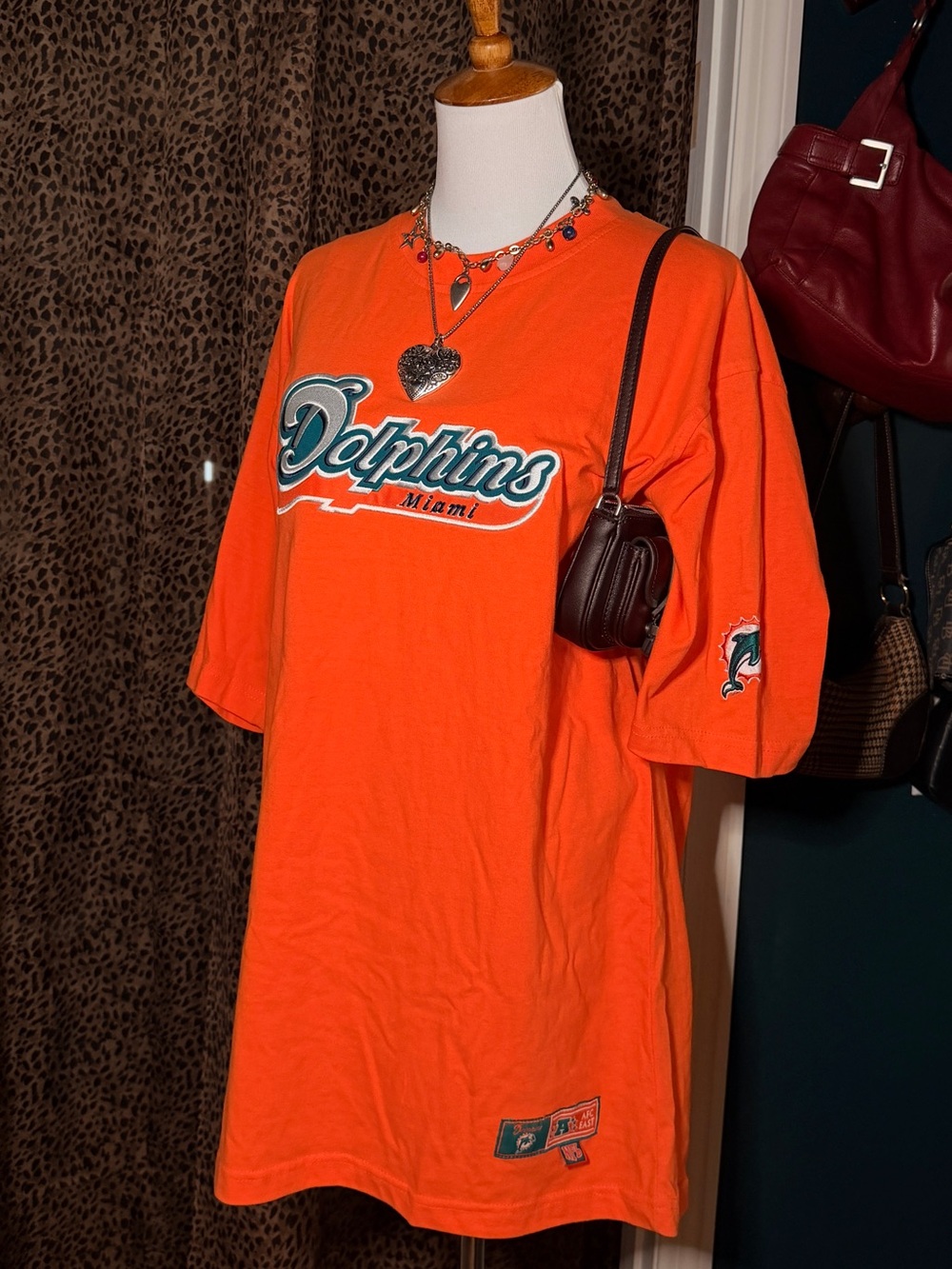 Miami Dolphins Orange Graphic Tee